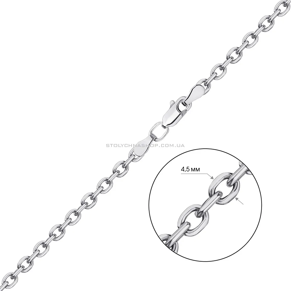 Ланцюжок зі срібла плетіння Якірне (арт. 0306226ч) - 2 - цена