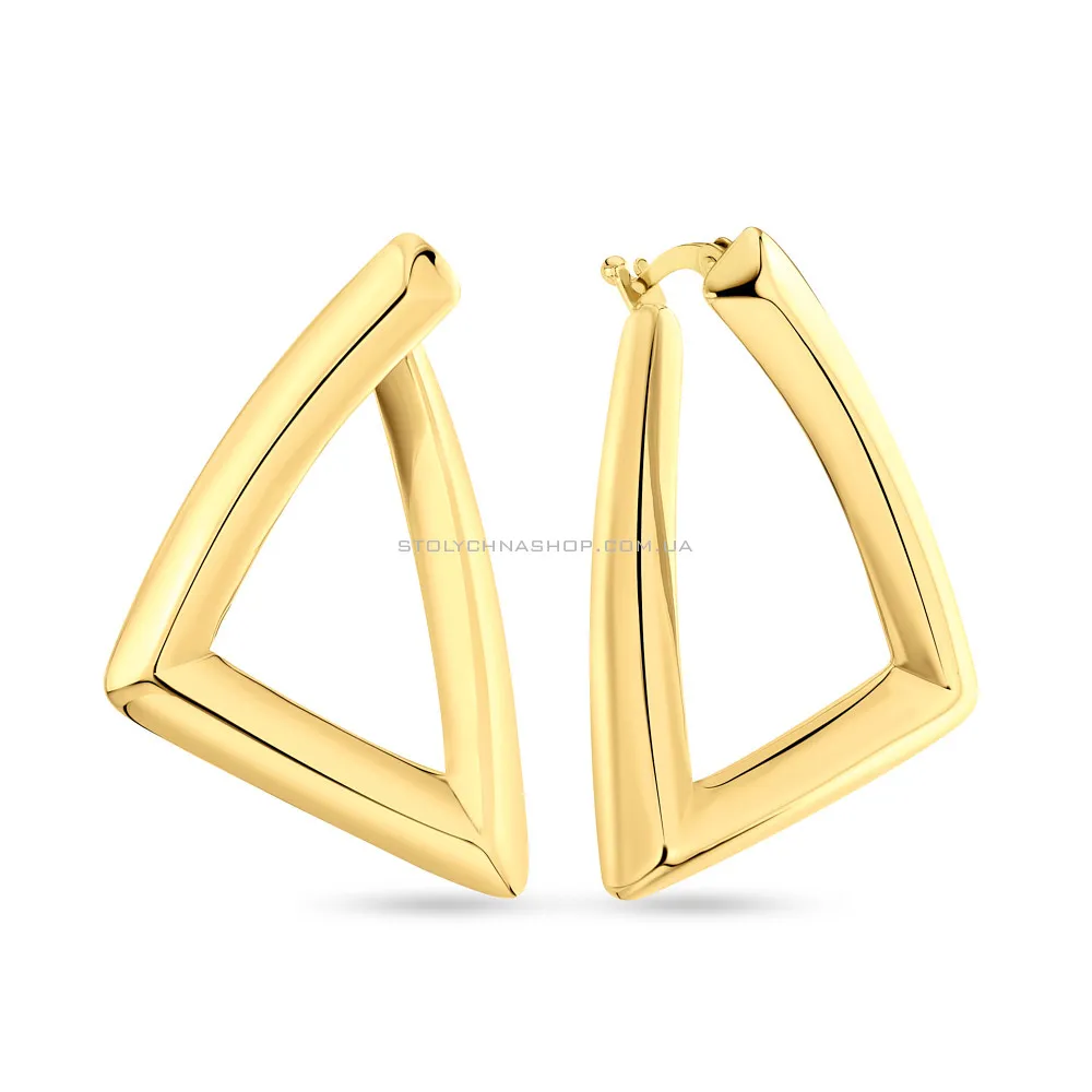 Золоті сережки Francelli в формі геометричної фігури  (арт. е108926ж) - цена