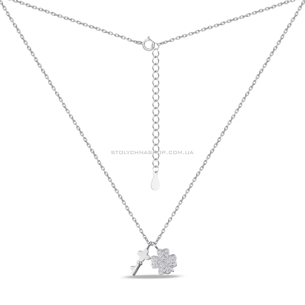 Кольє зі срібла з фіанітами (арт. 7507/1100) - 2 - цена