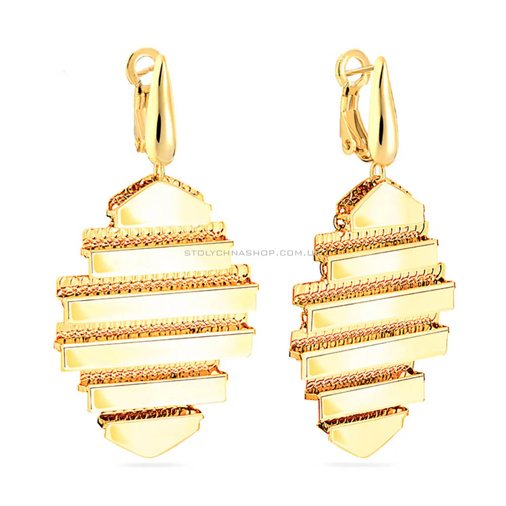 Золоті сережки Francelli з підвісками (арт. 102629ж) - цена