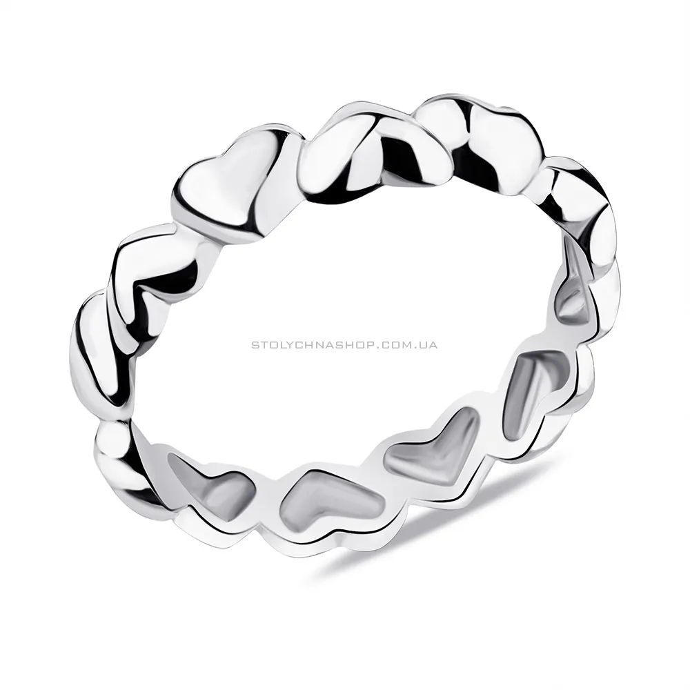 Срібна каблучка без каміння (арт. 7501/6215) - цена