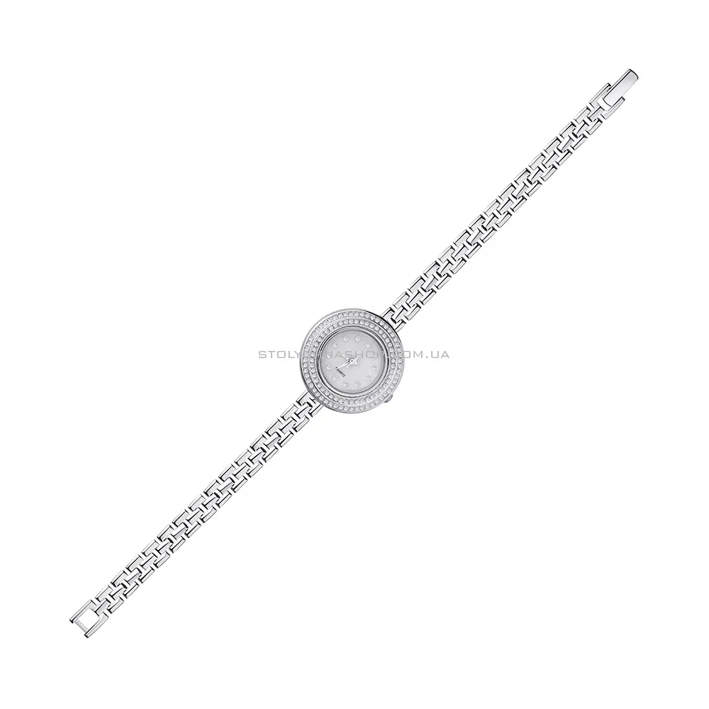 Срібний годинник з фіанітами  (арт. 7526/280) - цена