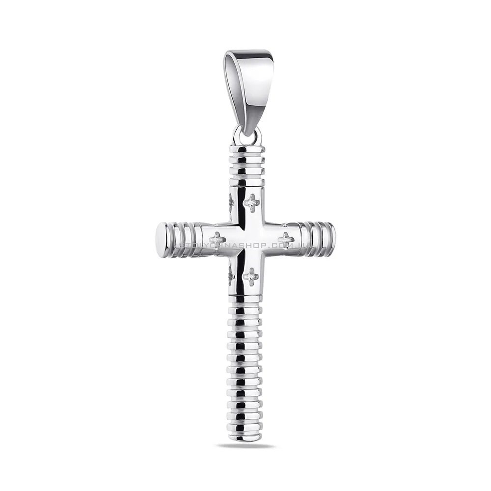 Декоративний хрестик зі срібла  (арт. 7503/3572) - цена