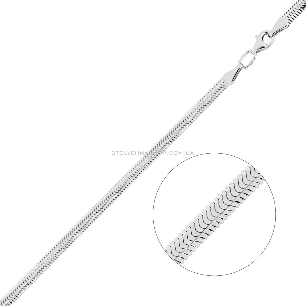 Срібний ланцюжок плетіння Снейк (арт. 0304208п) - цена