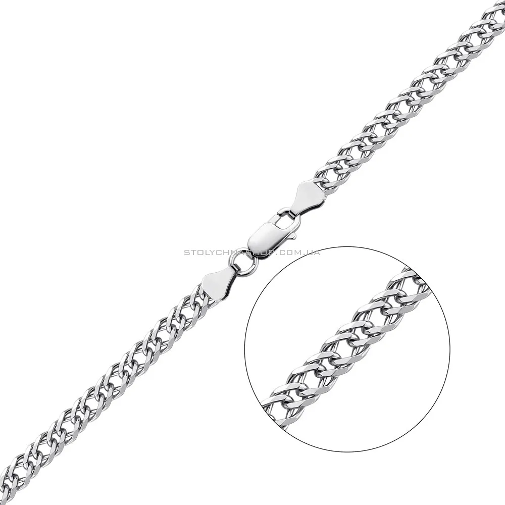 Ланцюжок срібний в плетінні Подвійний Ромб (арт. 0303104) - цена