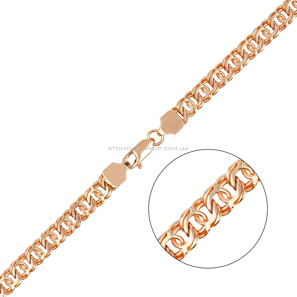 Ланцюжок плетіння Бісмарк з золота  (арт. ц3020442) - цена