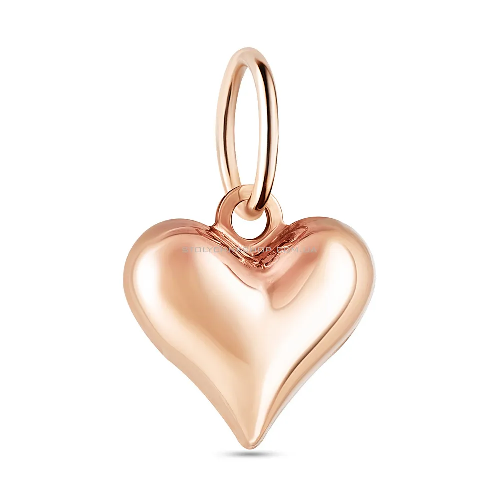 Золота підвіска «Серце» (арт. 423654) - цена