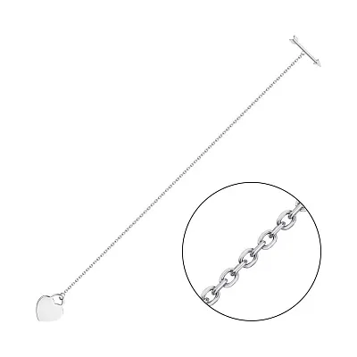 Срібний браслет з родіюванням (арт. 7509/3734)