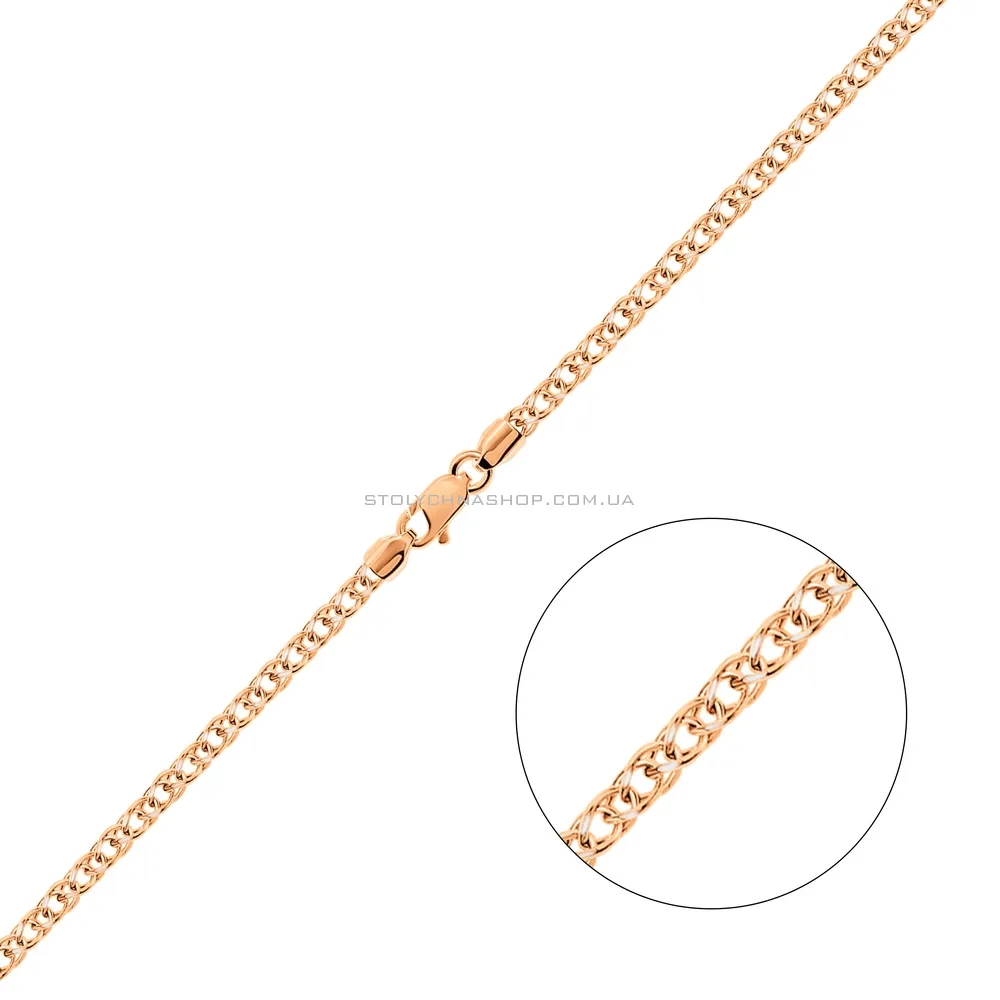 Золотая цепочка плетения Колосок (арт. ц3012903р) - цена
