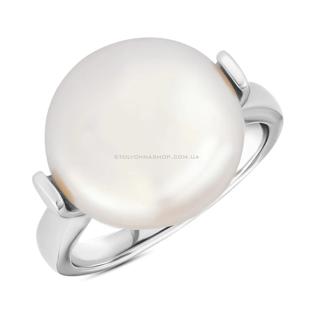 Срібна каблучка з перлиною (арт. 7501/4984жб) - цена