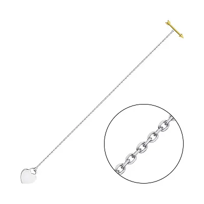 Срібний браслет з жовтим родіюванням (арт. 7509/3734бж)