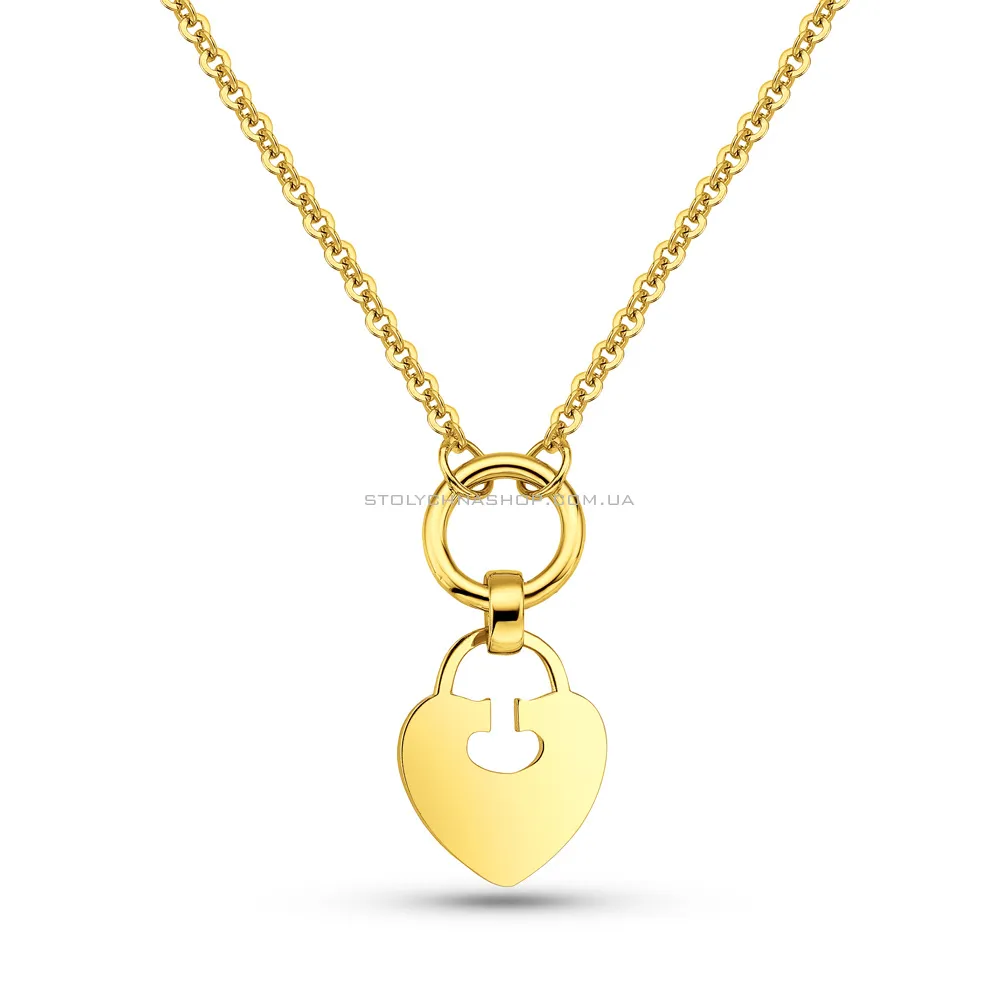 Золоте кольє Серце  (арт. 352435ж) - цена
