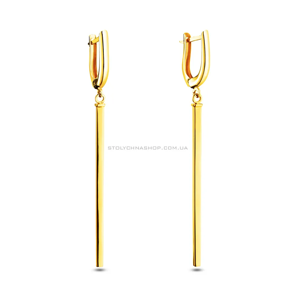 Золоті сережки з підвісками (арт. 105511ж) - цена