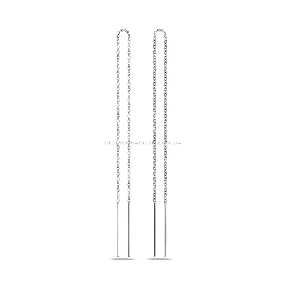 Сережки-протяжки зі срібла  (арт. 7502/9180) - цена