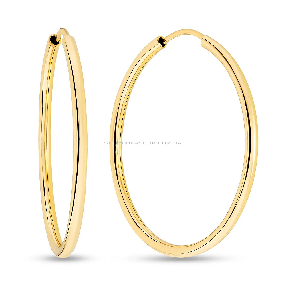 Золоті сережки-кільця (арт. 100023/15ж) - цена