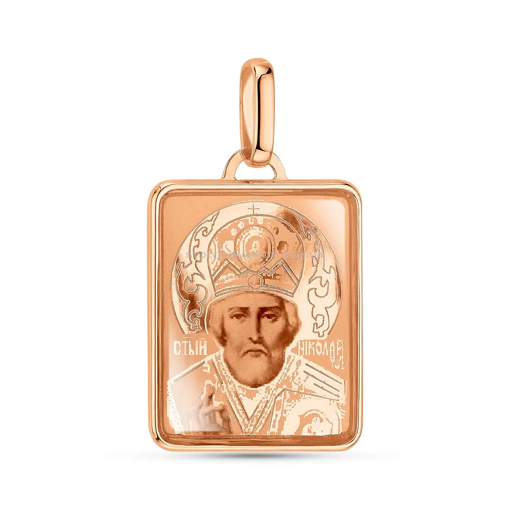 Золота ладанка Святий Миколай Чудотворець (арт. 421117Н) - цена
