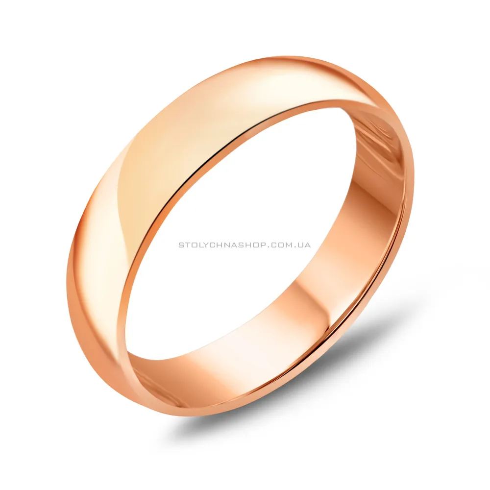 Обручальное кольцо из красного золота (арт. 239234) - цена