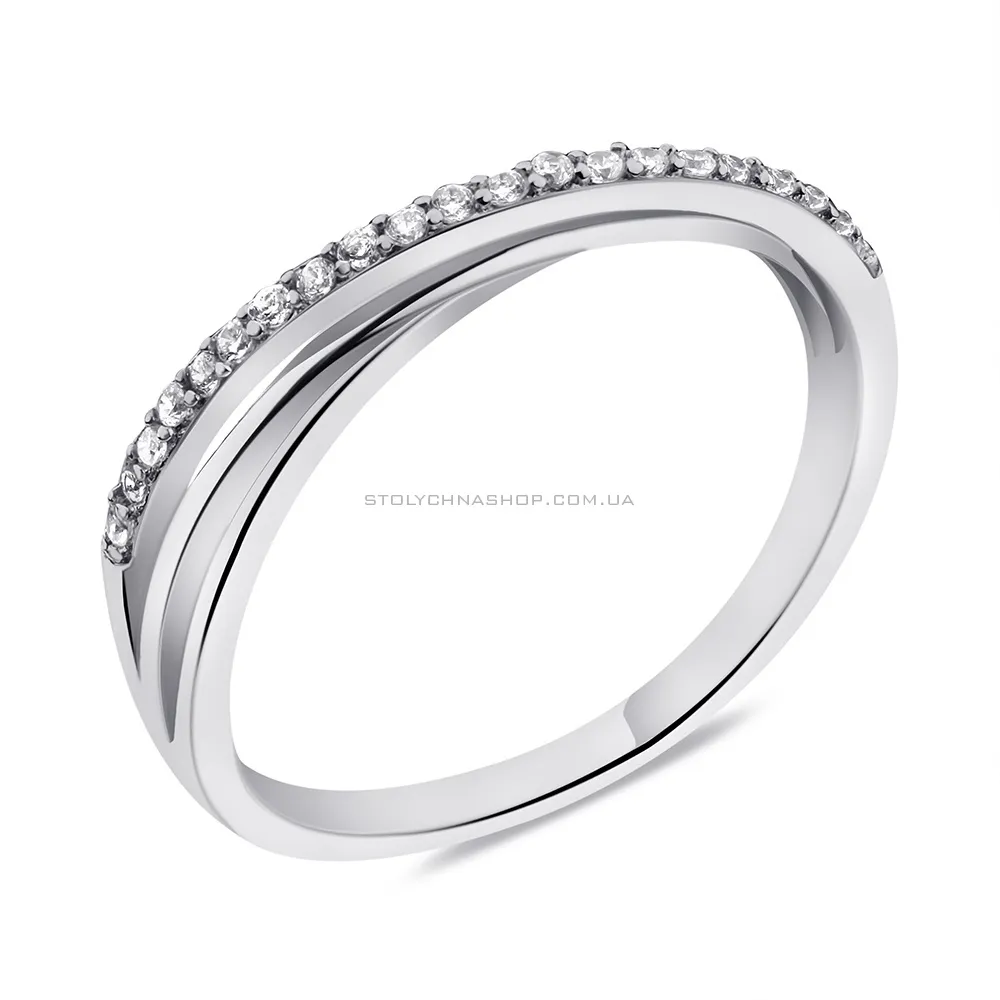 Кольцо из серебра с фианитами (арт. 7501/6554) - цена