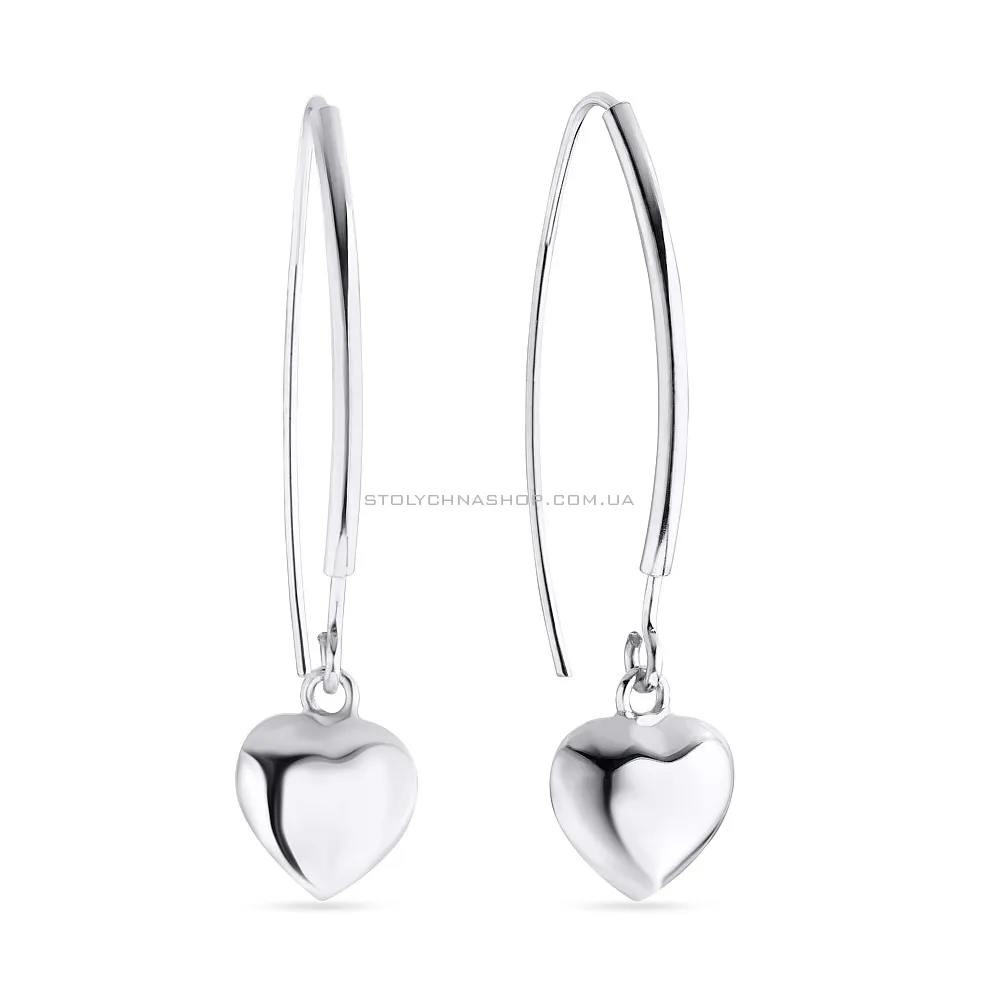 Срібні сережки «Серденька» (арт. 7502/3375) - цена