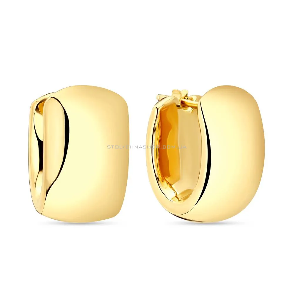 Золоті сережки-кільця Francelli без каменів  (арт. 105317/20ж) - цена