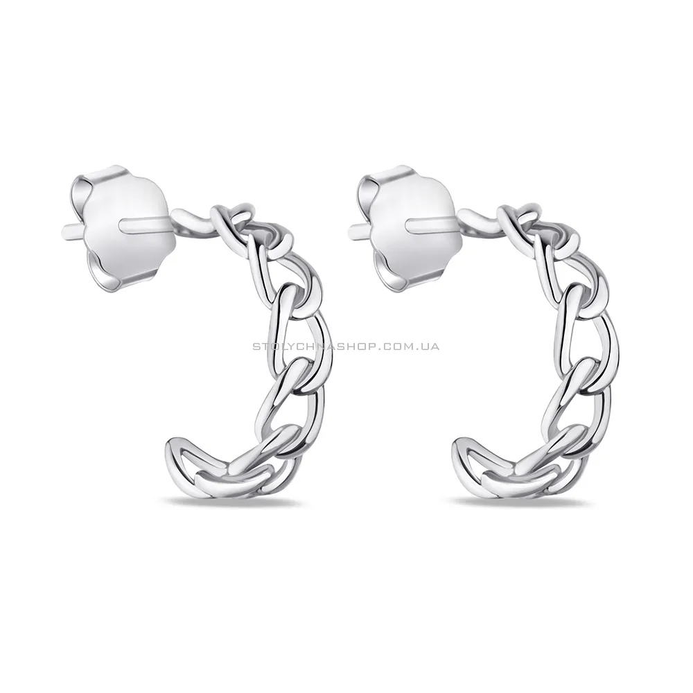 Сережки-пусети срібні без каміння Trendy Style (арт. 7518/6274) - цена