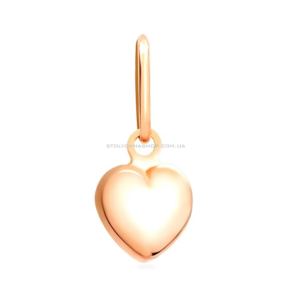 Золота підвіска «Серце» (арт. 420085) - цена