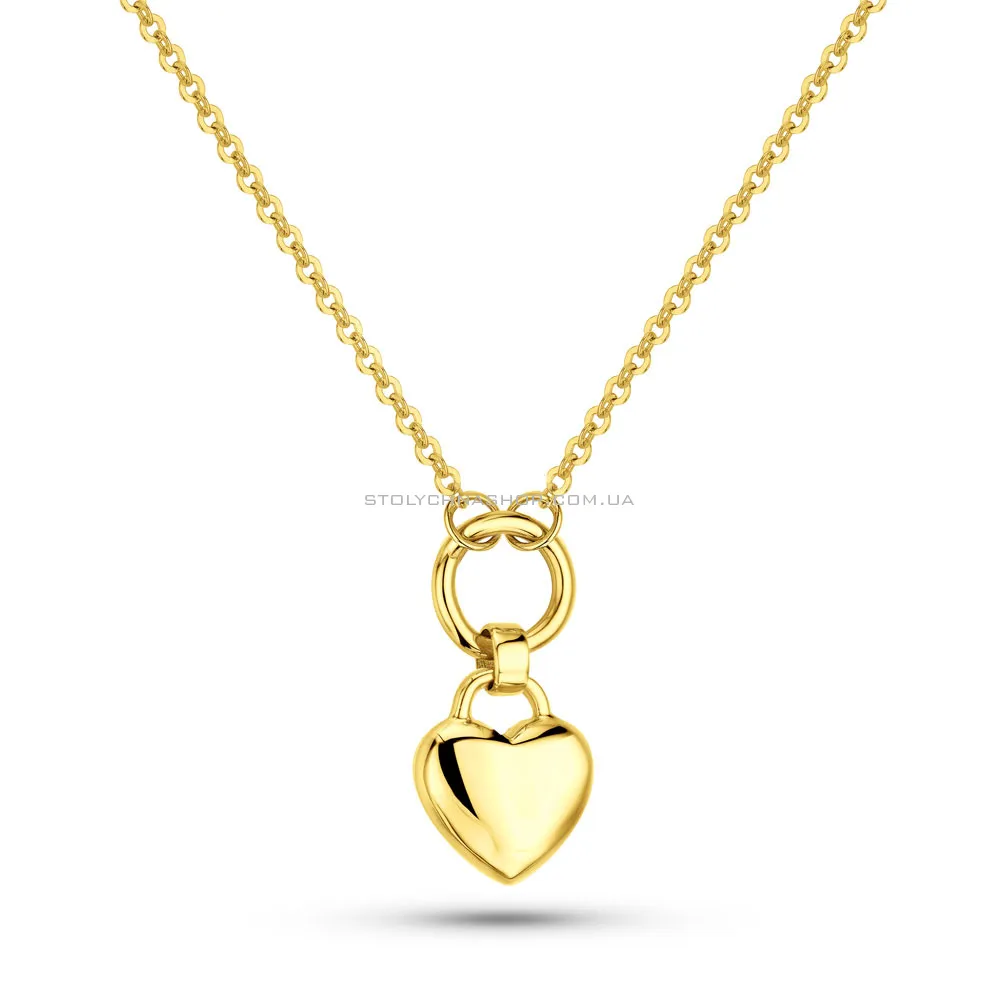 Золоте кольє Серце  (арт. 352671ж) - цена