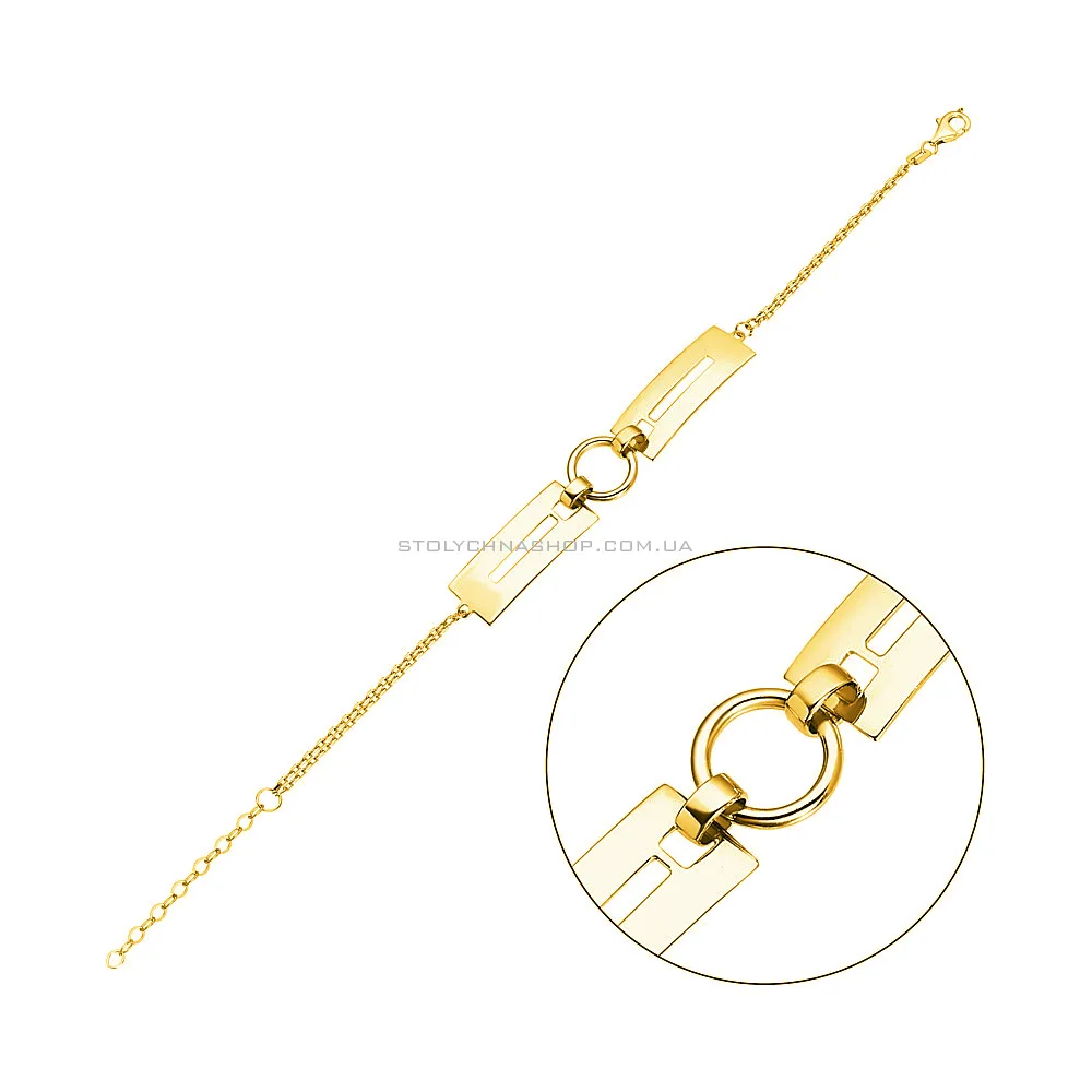 Золотий браслет в жовтому кольорі металу (арт. 324751ж) - цена