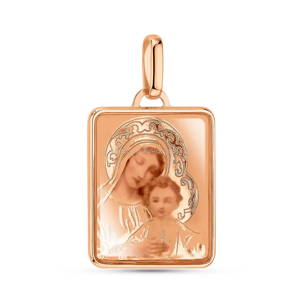 Ладанка з золота Божа Матір з немовлям (арт. 421117) - цена