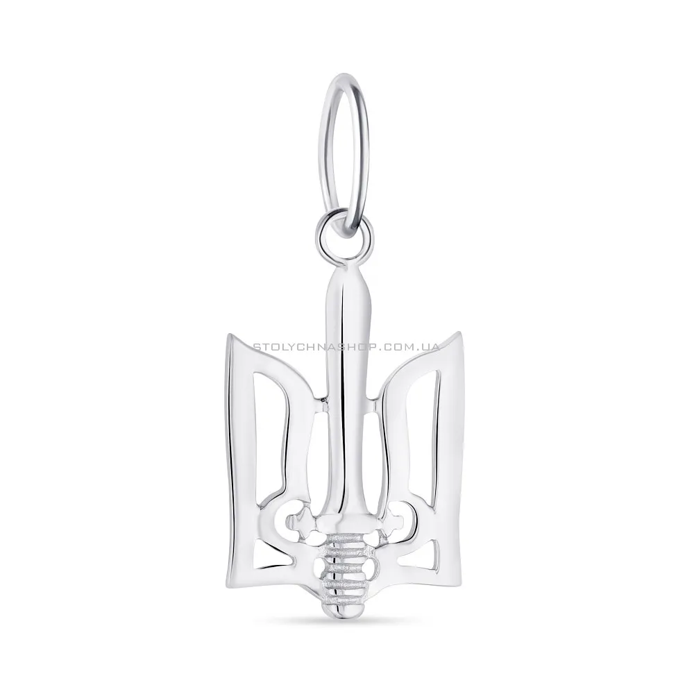 Срібний Герб України з мечем  (арт. 7503/458пп) - цена