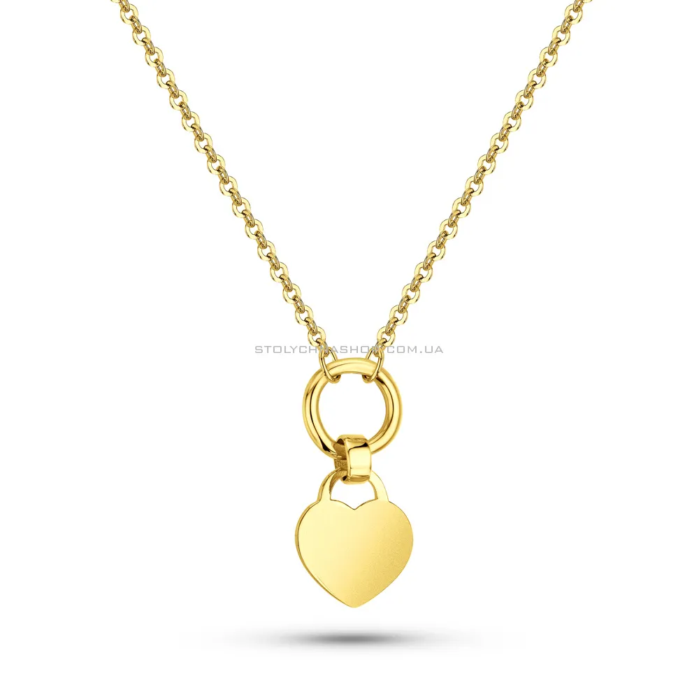Кольє з жовтого золота Серце  (арт. 352673ж) - цена