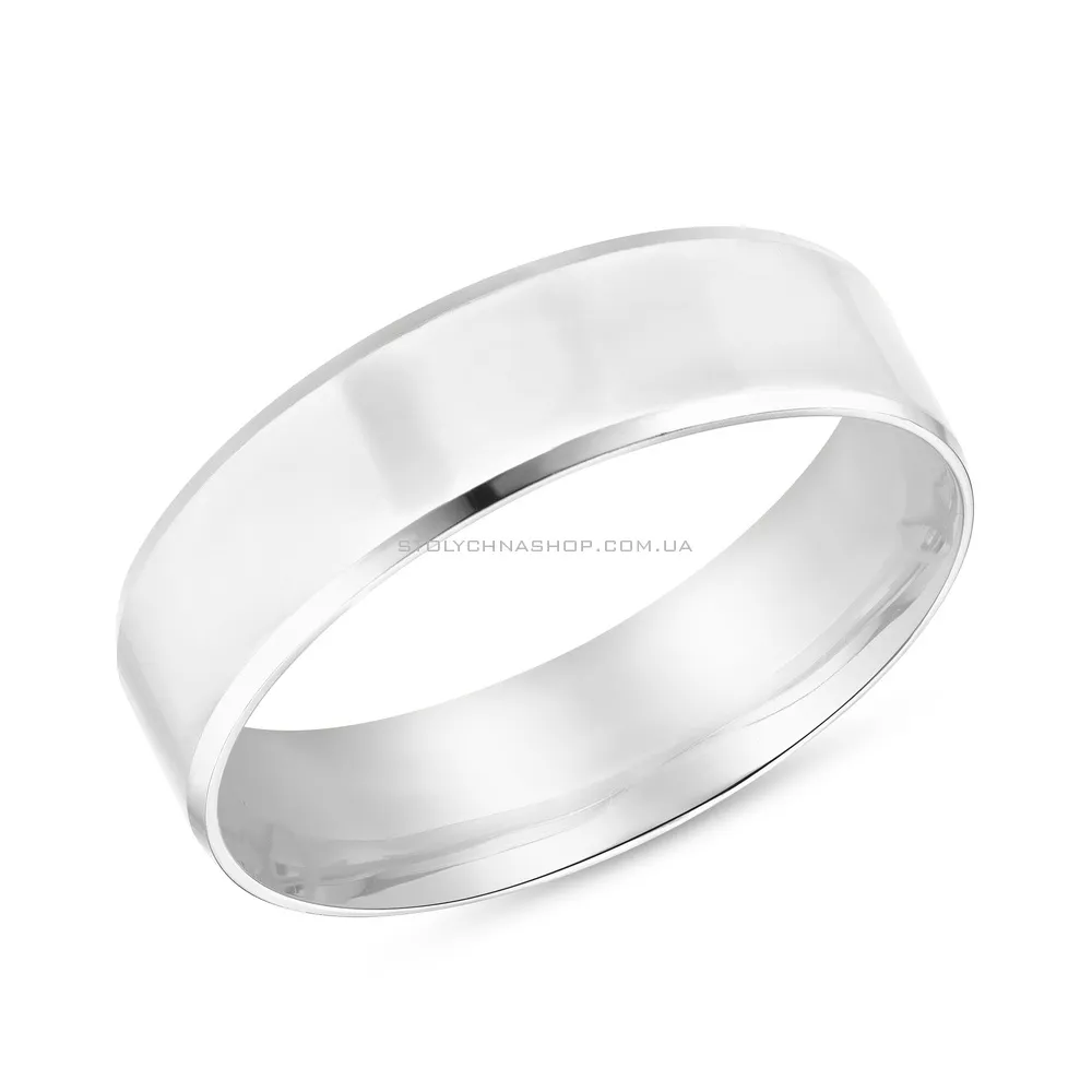 Серебряное обручальное кольцо (арт. Х239194) - цена
