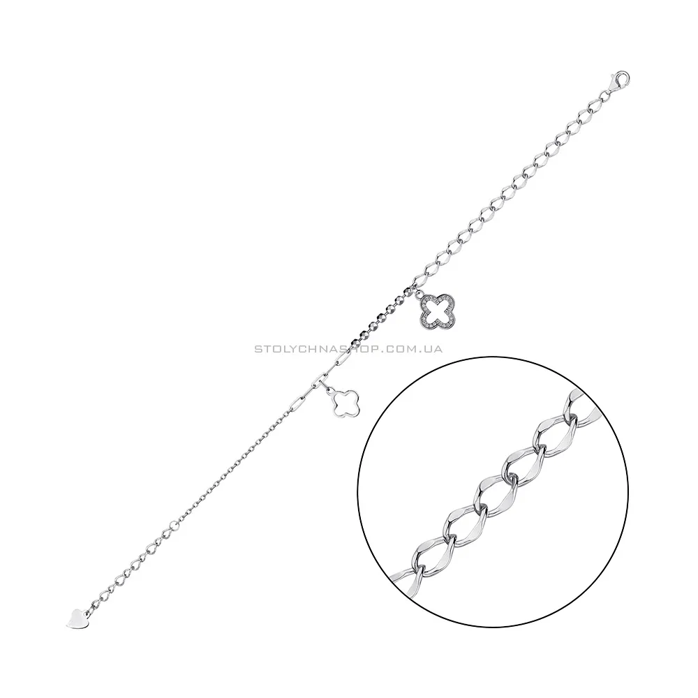 Срібний браслет з фіанітами (арт. 7509/4273) - цена