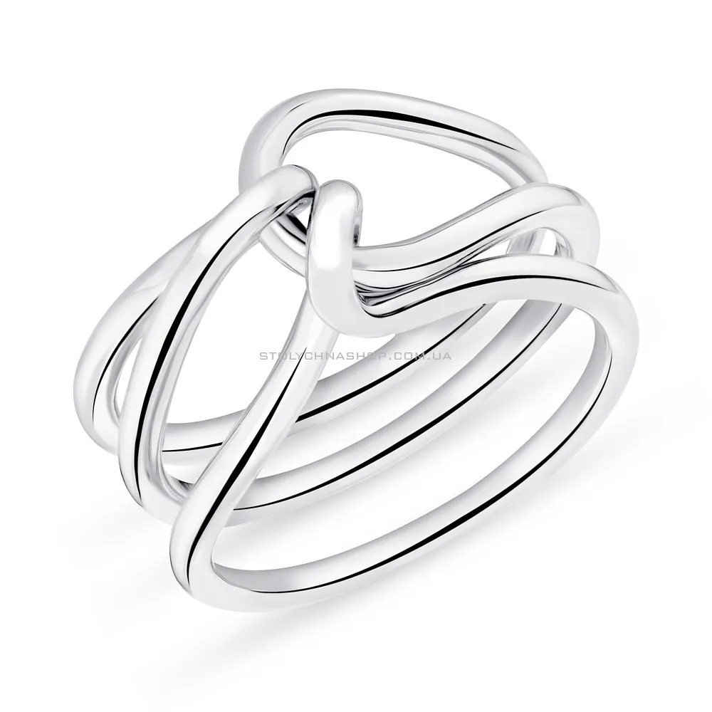 Широка срібна каблучка Trendy Style без каміння  (арт. 7501/5702) - цена