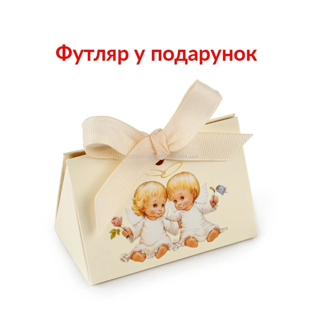 Золотые детские серьги с фианитами (арт. 101409г) - 3 - цена