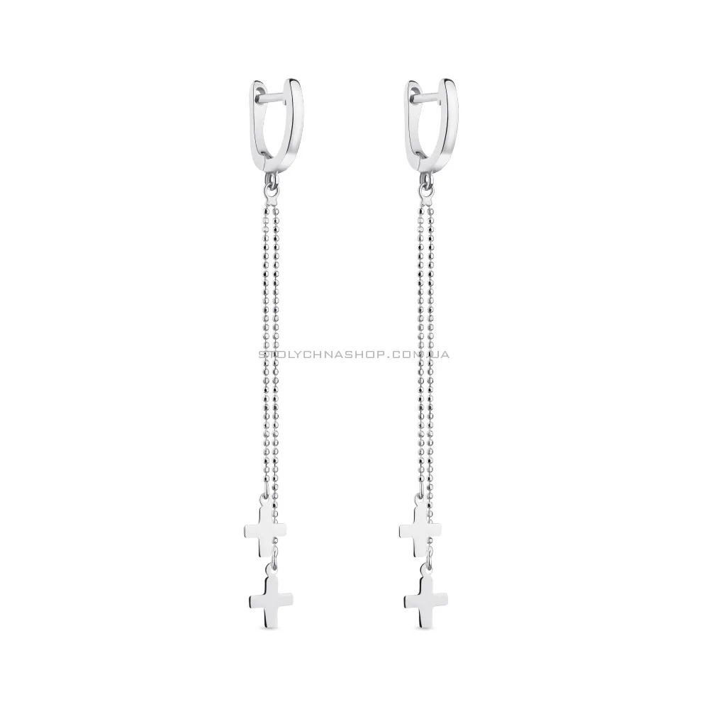 Довгі сережки зі срібла (арт. 7502/4857) - цена