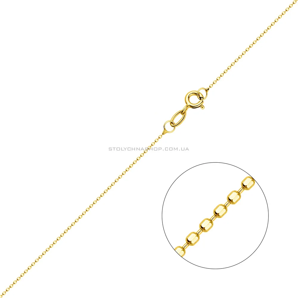 Золотая цепочка в желтом цвете металла плетения Гольф  (арт. ц3019603ж) - цена