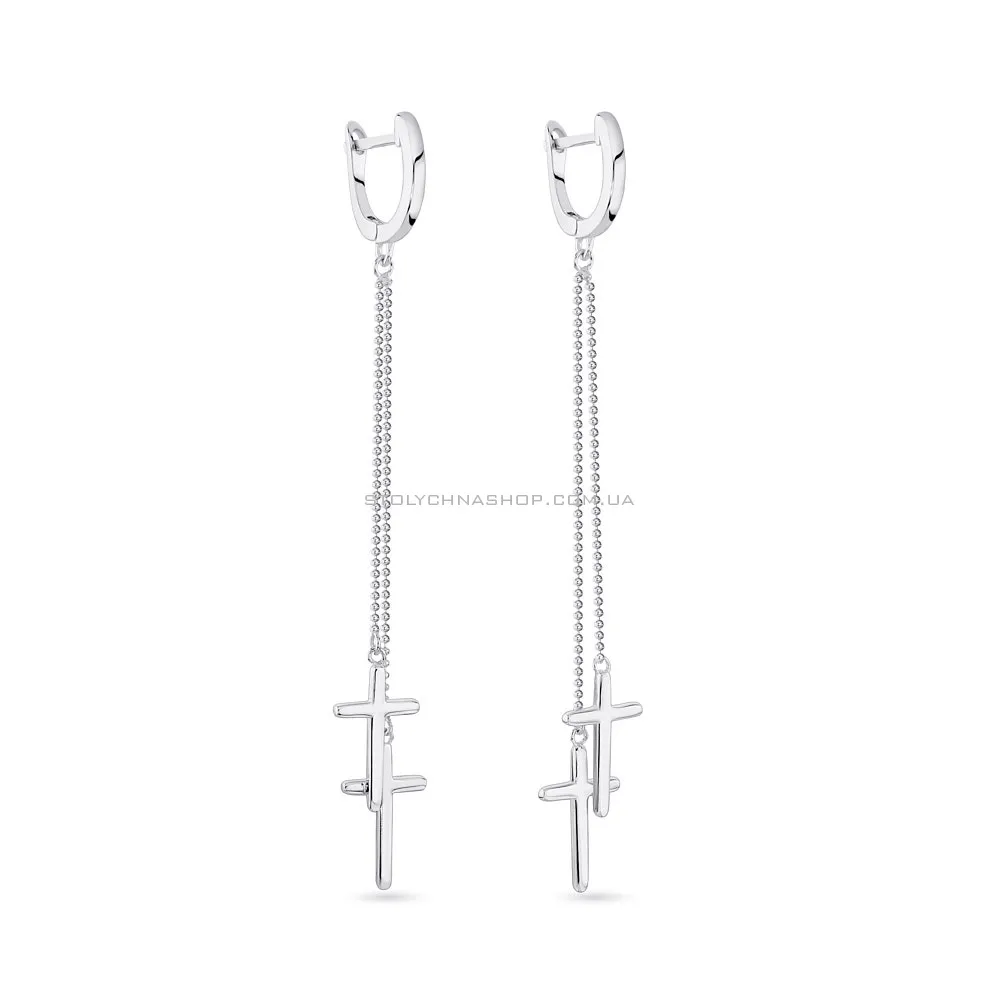 Довгі сережки-підвіски зі срібла Trendy Style  (арт. 7502/4656) - цена