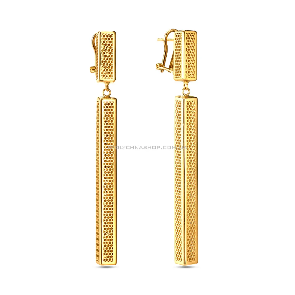 Золоті сережки Francelli з підвісками (арт. 105140ж) - цена
