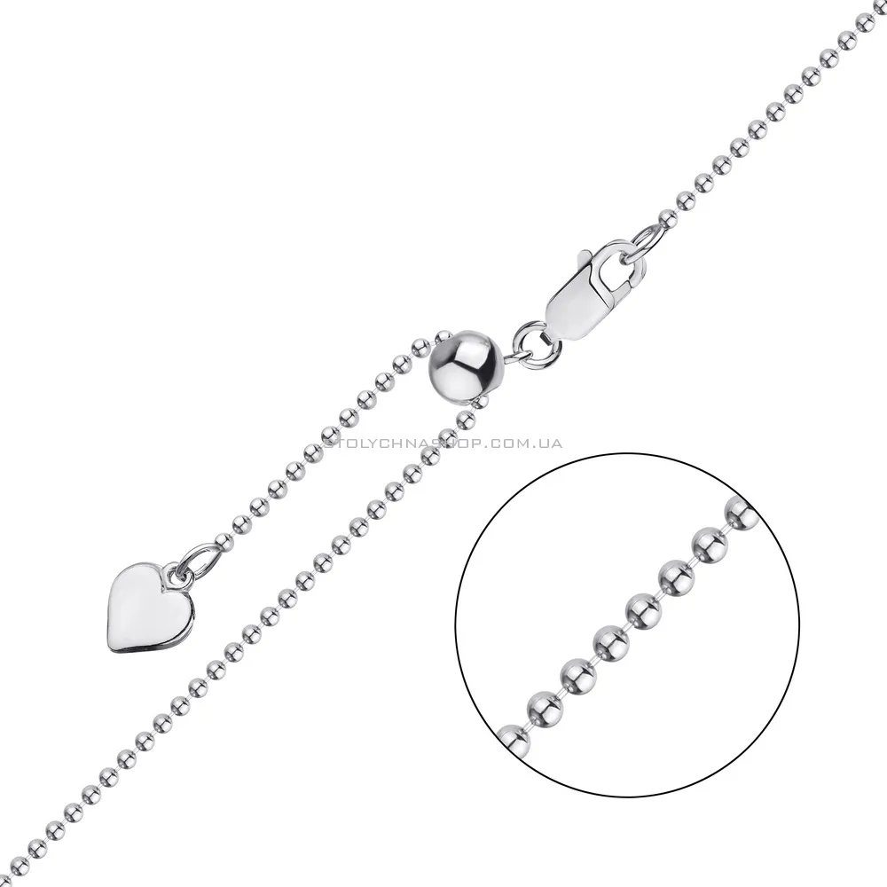 Ланцюжок зі срібла плетіння Гольф (арт. 0300705з) - цена