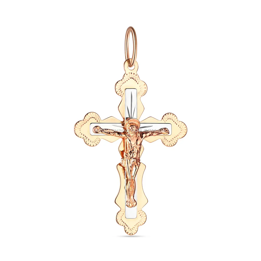 Золотий натільний хрестик  (арт. 522101) - цена