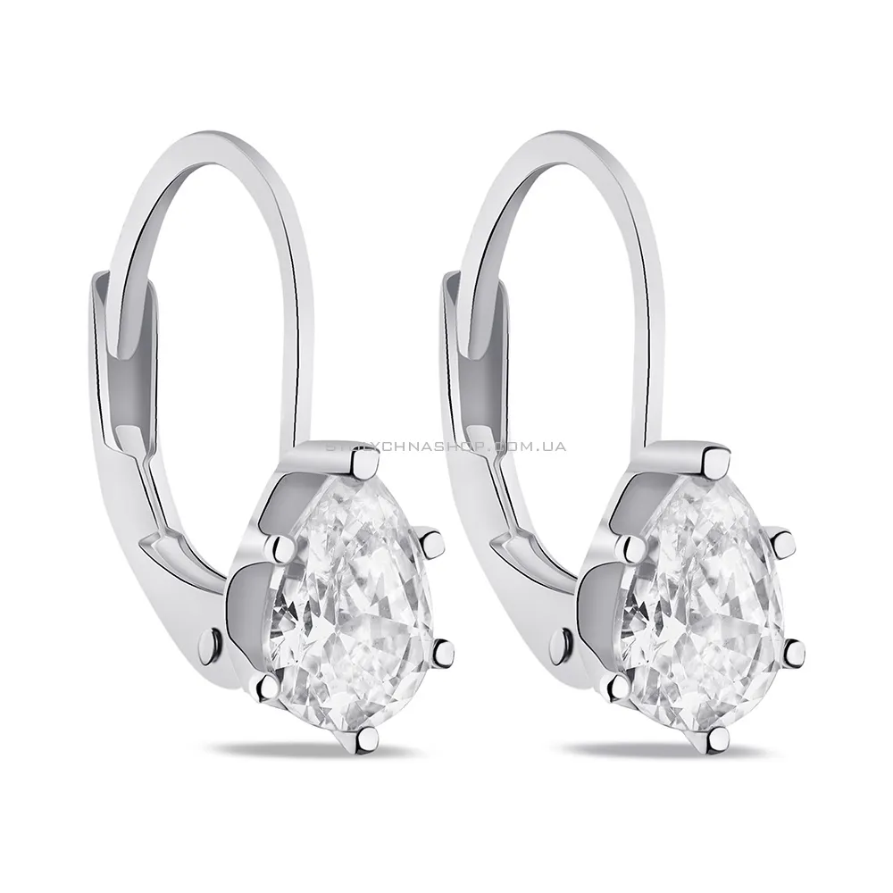 Срібні сережки з фіанітами (арт. 7502/9070) - цена