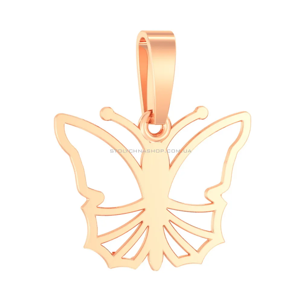 Золотая подвеска «Бабочка» (арт. 440487) - цена