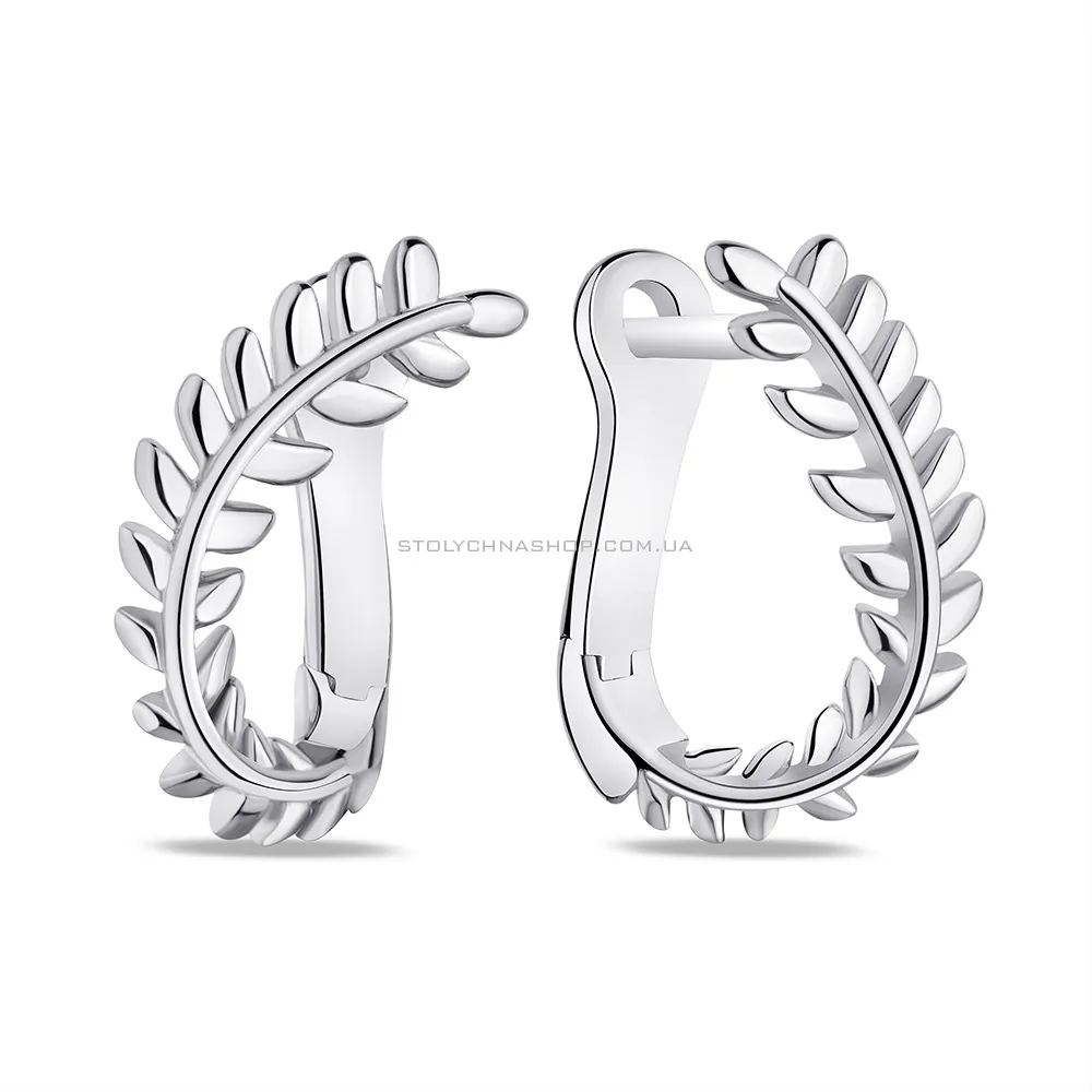 Срібні сережки "Гілочка"  (арт. 7502/4877) - цена