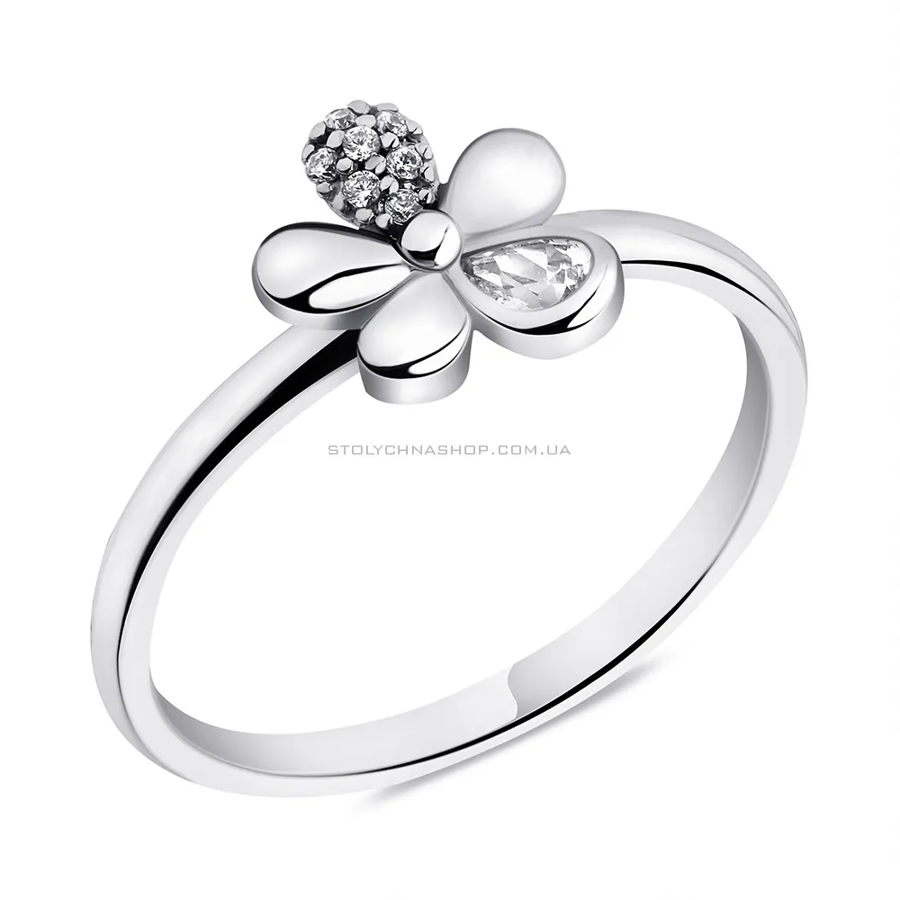Серебряное кольцо с фианитами (арт. 7501/3958) - цена