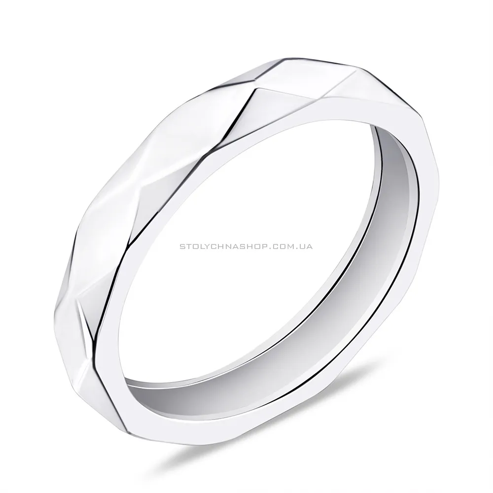 Кольцо из серебра без камней (арт. 7501/6129) - цена