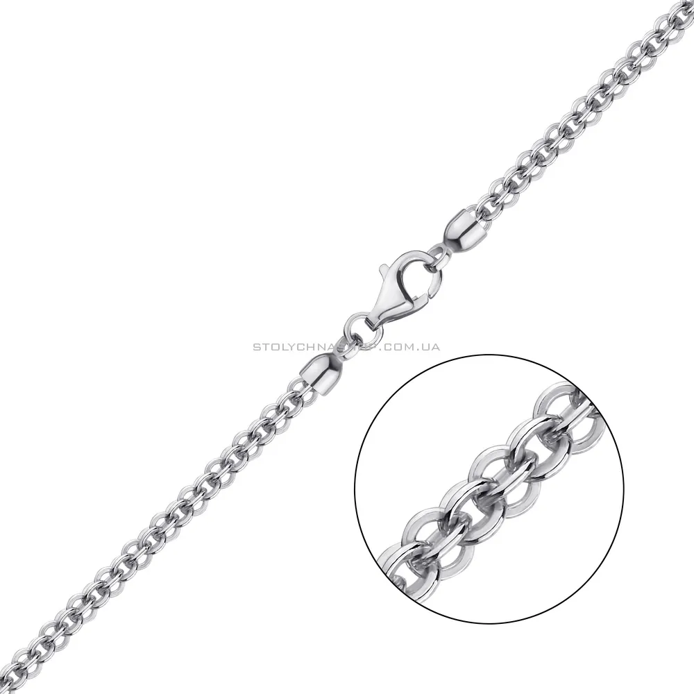 Ланцюжок срібний плетіння Шопард фантазійний (арт. 03019111) - цена