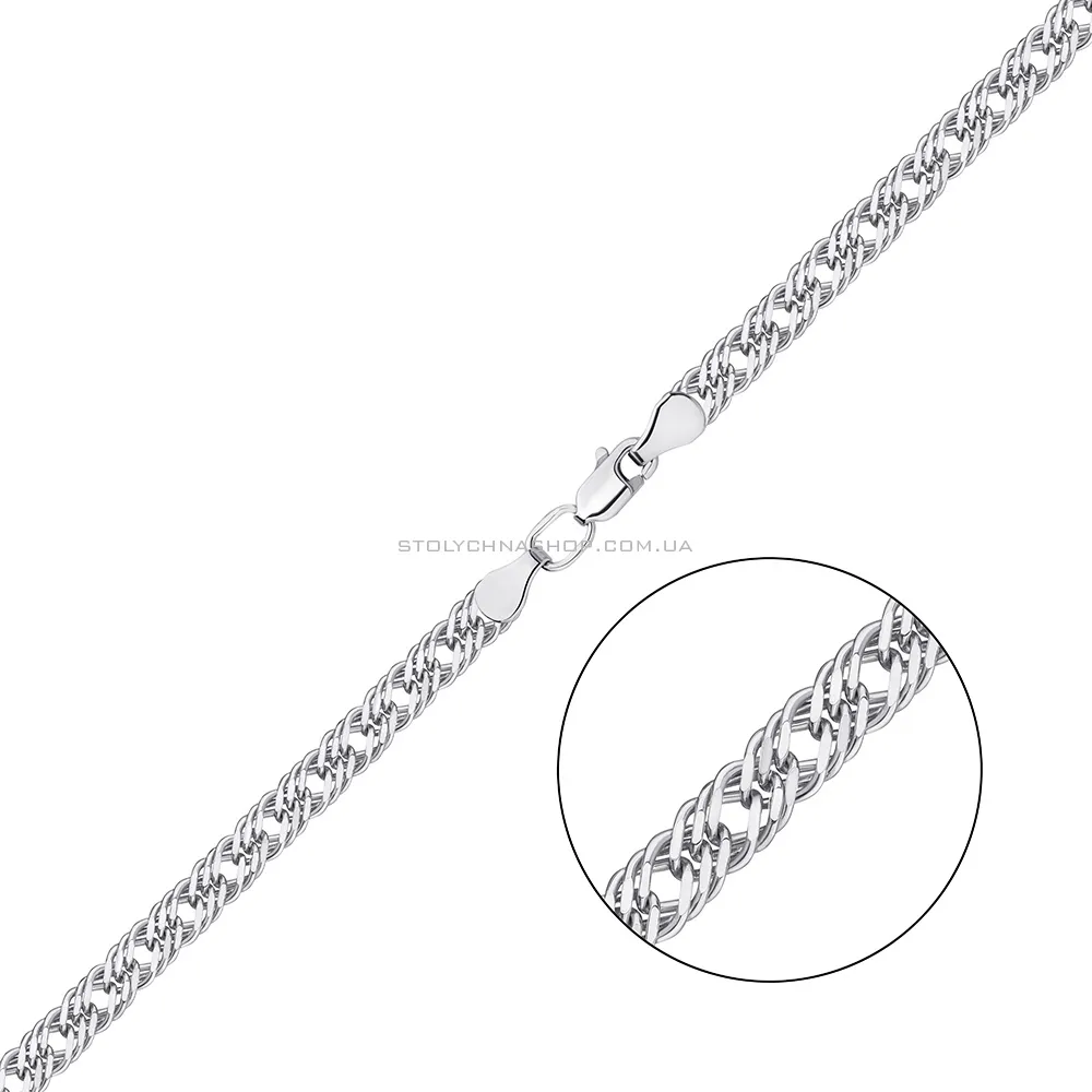 Ланцюжок зі срібла плетіння Ромб потрійний (арт. 7508/3-0316.50.2)