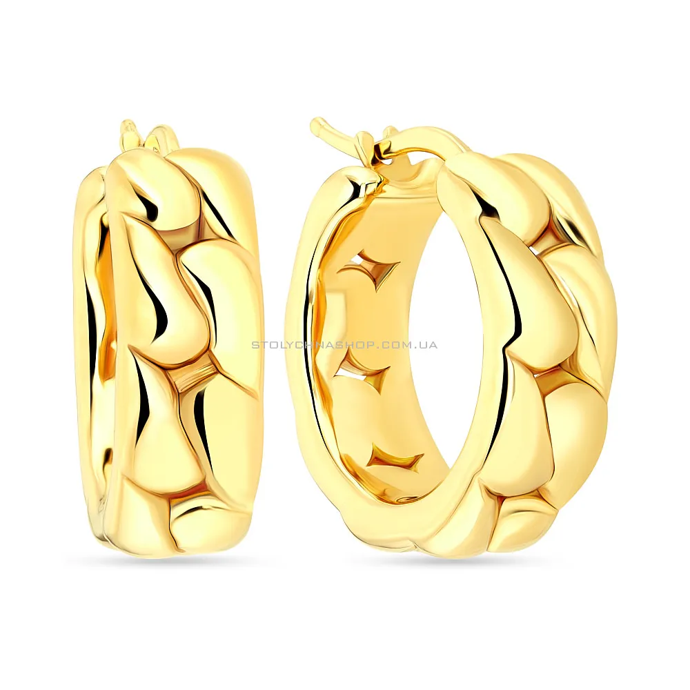 Сережки кільця з золота Francelli (арт. е108244/15ж) - цена