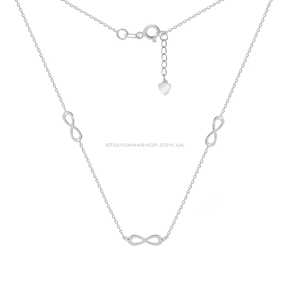 Кольє зі срібла «Нескінченність» (арт. 7507/988) - 2 - цена